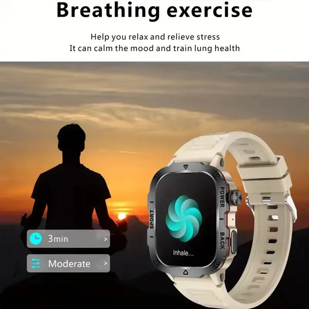 COTAUL Military Smart Watch | Bluetooth Call, GPS, Fitness