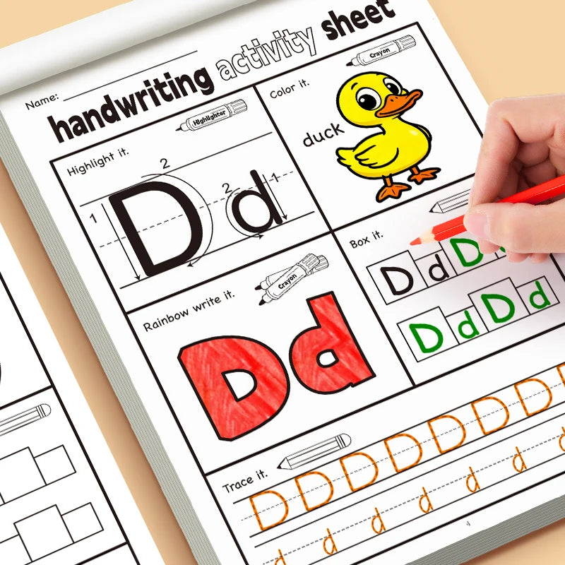 ABC Tracing Letters Workbook Fun Children's English Alphabet Book
