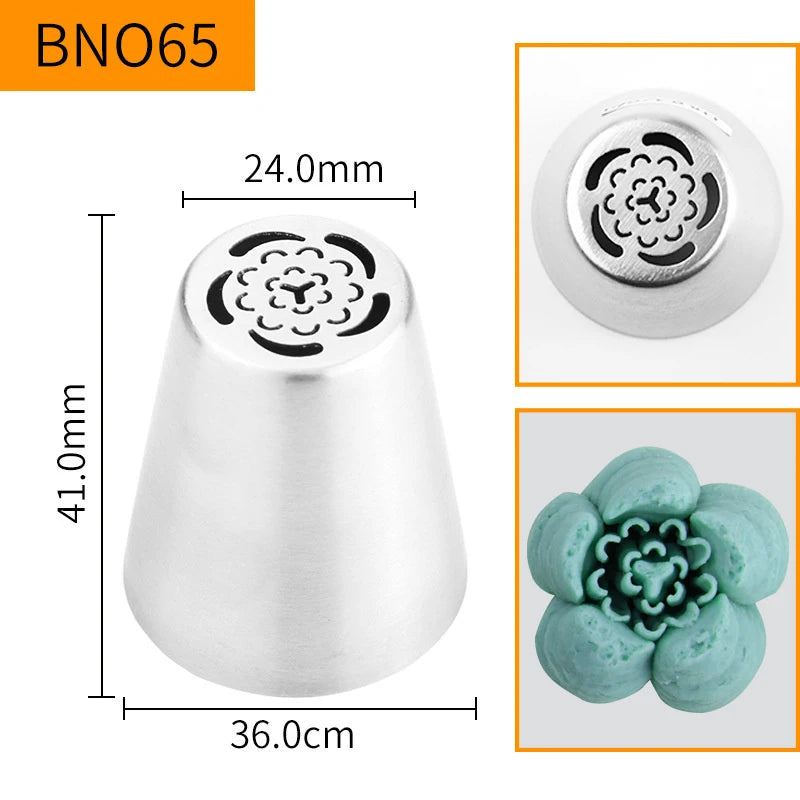 Russian Piping Nozzle Tips – Cake & Cupcake Decorating Set Cake Decorating Tips Peaceful Pleasures Health and Wellness style 8