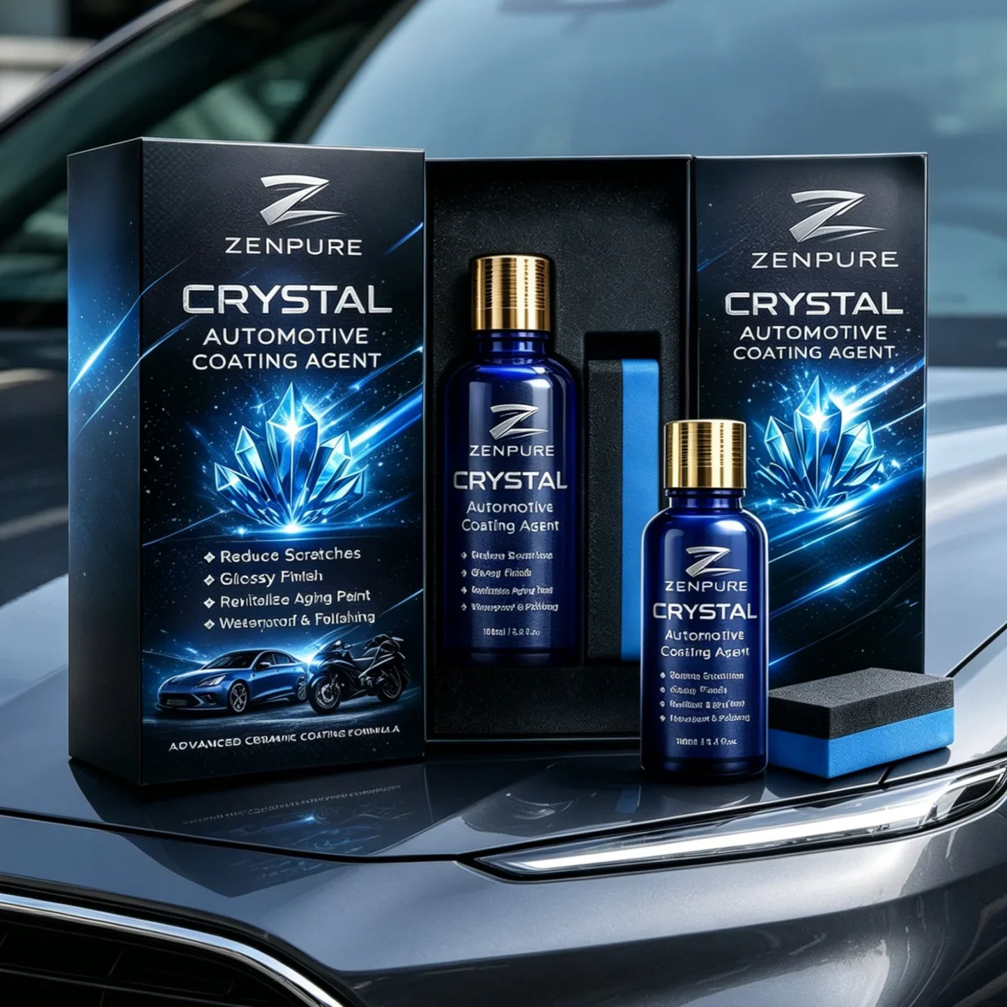 Crystal Car Paint Coating Agent – Glossy, Waterproof 100ml
