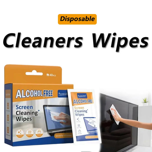 40-Pack Disposable Screen Cleaning Wipes – Phone, Laptop & TV Screen Cleaning Wipes Peaceful Pleasures Health and Wellness