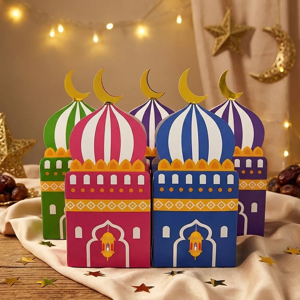 12pcs Eid Mubarak Gift Boxes | Ramadan Treat & Favor Boxes