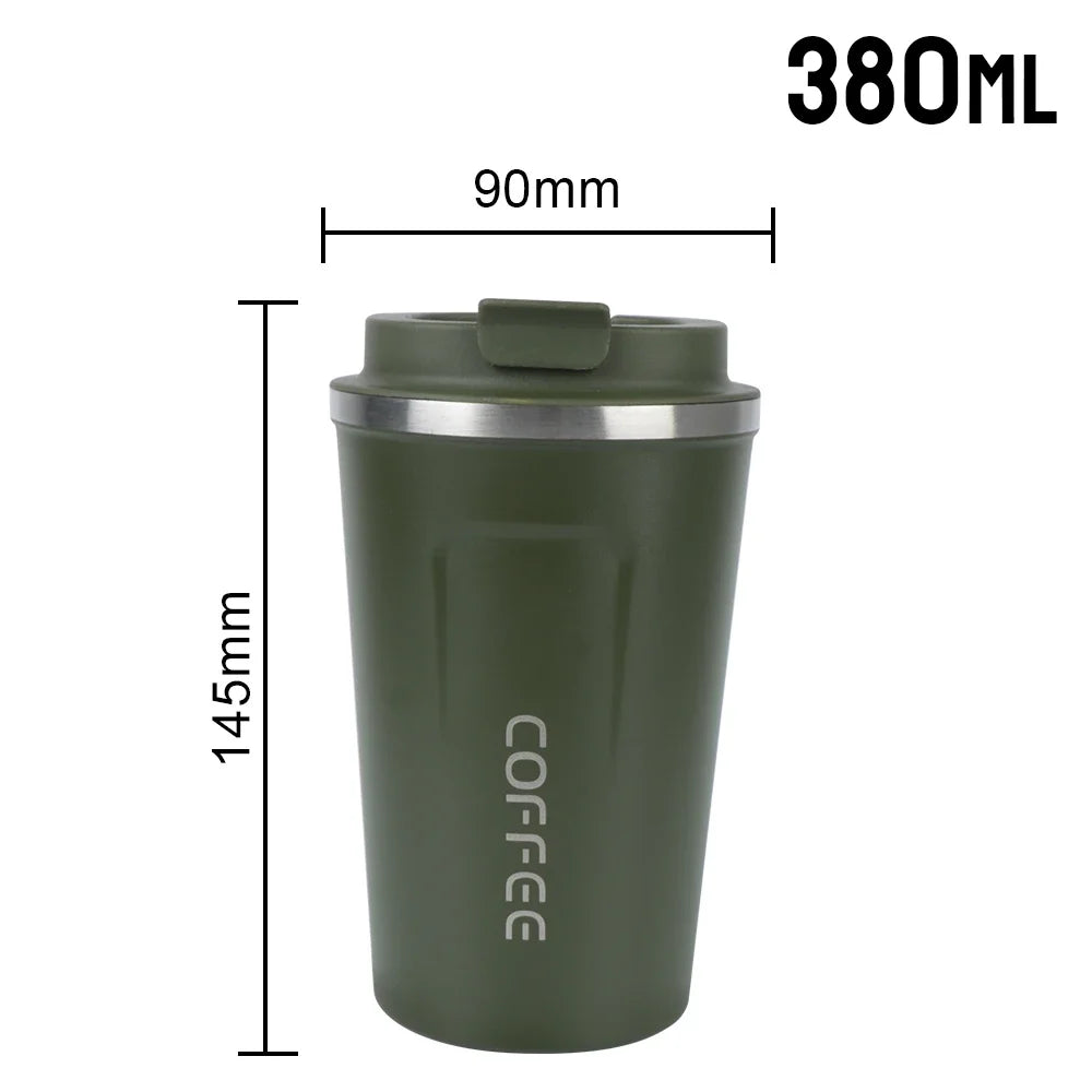 Stainless Steel Travel Thermos Mug 380/510ml – Leak-Proof