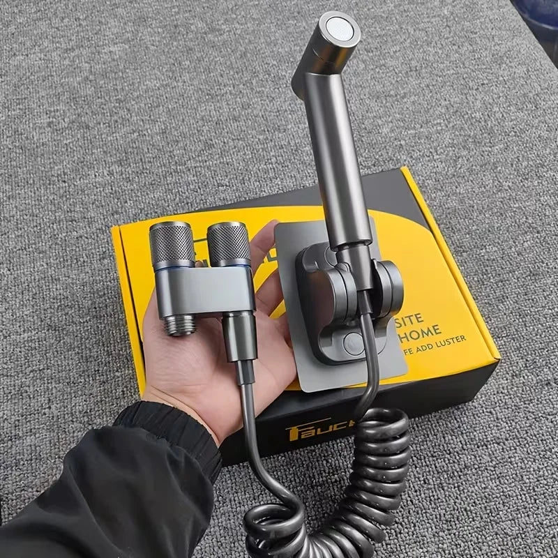 YANKE Double Control Angle Valve & Booster Spray Gun + 2M Hose