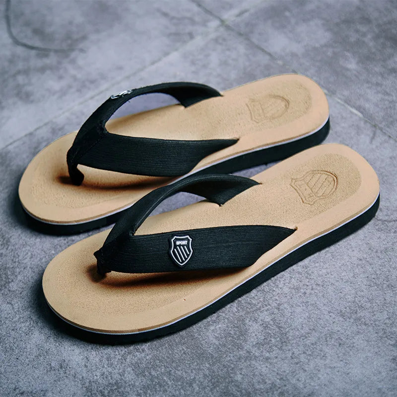 Men's Non-Slip Beach Flip Flops | EVA Summer Sandals & Slides