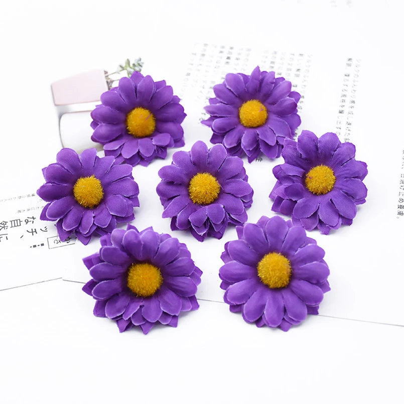Artificial Silk Daisy Flower Heads 10/20pc | Wedding & Home Decor