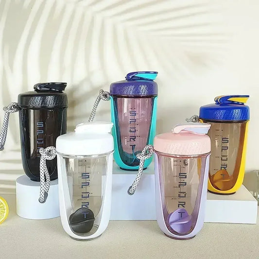 590ML Blender Shaker Bottle with Plastic Whisk Ball BPA Free Plastic Protein Shakes Leakproof for Powder Workout Gym Sport New Peaceful Pleasures Health and Wellness