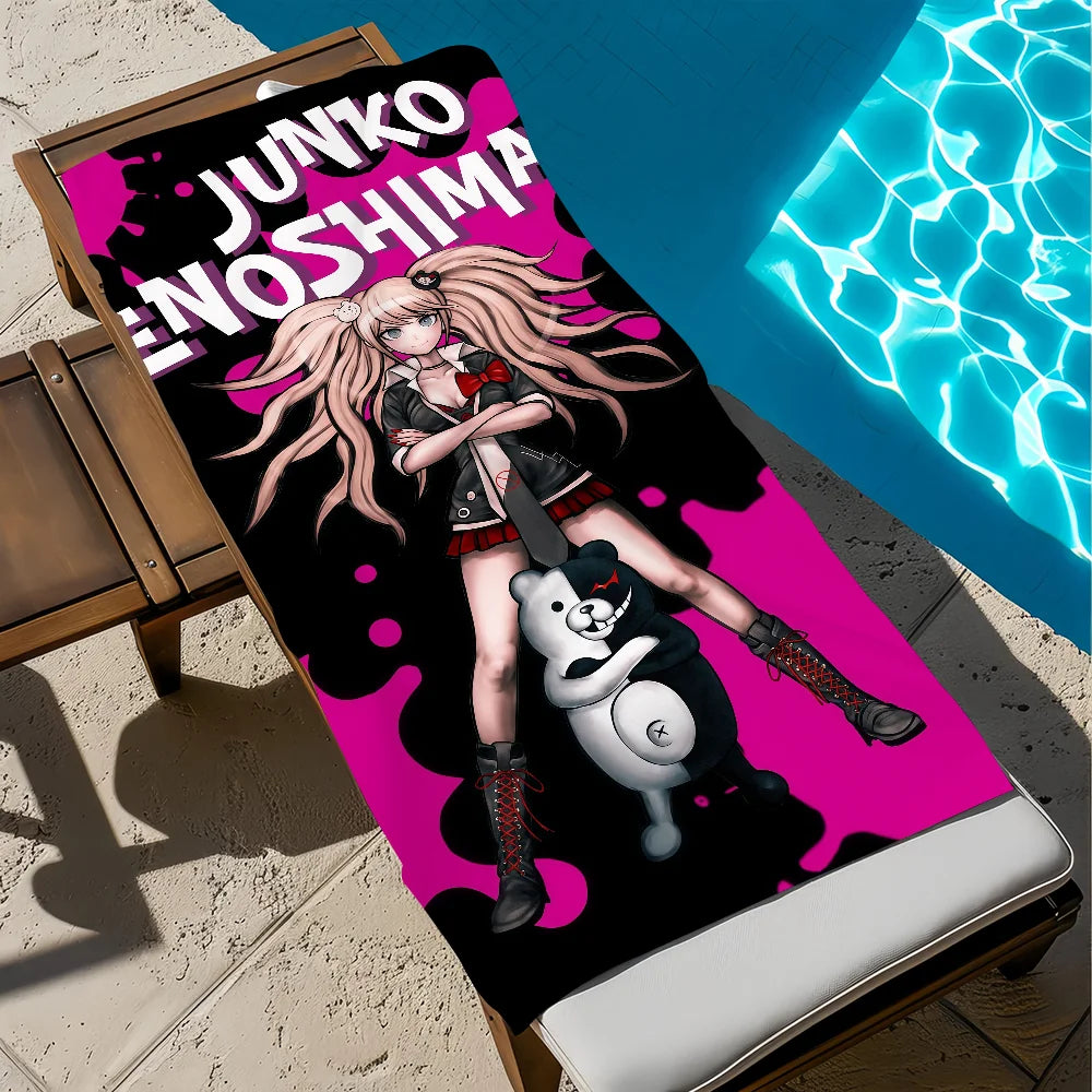 Danganronpa Anime Quick-Dry Beach Towel | Soft Microfiber Anime Beach Towel Peaceful Pleasures Health and Wellness z6 STJ150x260CM