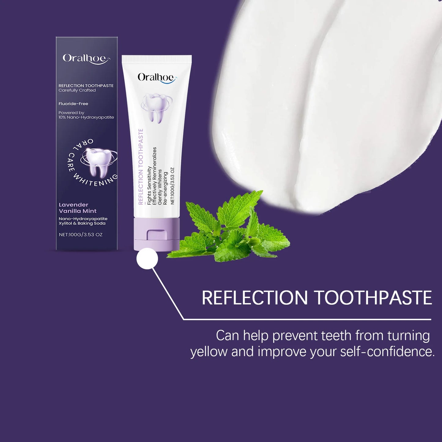 Oralhoe Xylitol Whitening Toothpaste | Mint & Hydroxyapatite
