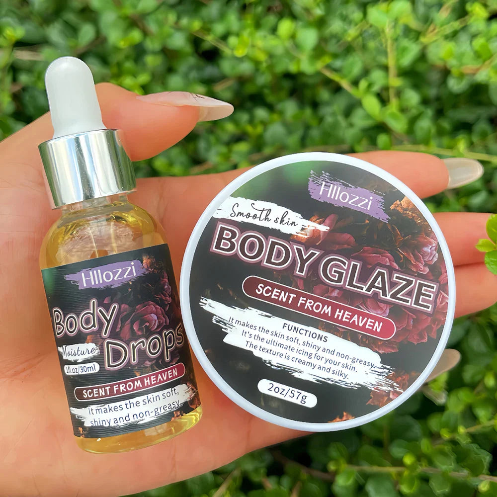 Body Glaze & Oil Combo – Non-Greasy Hydrating Body Lotion