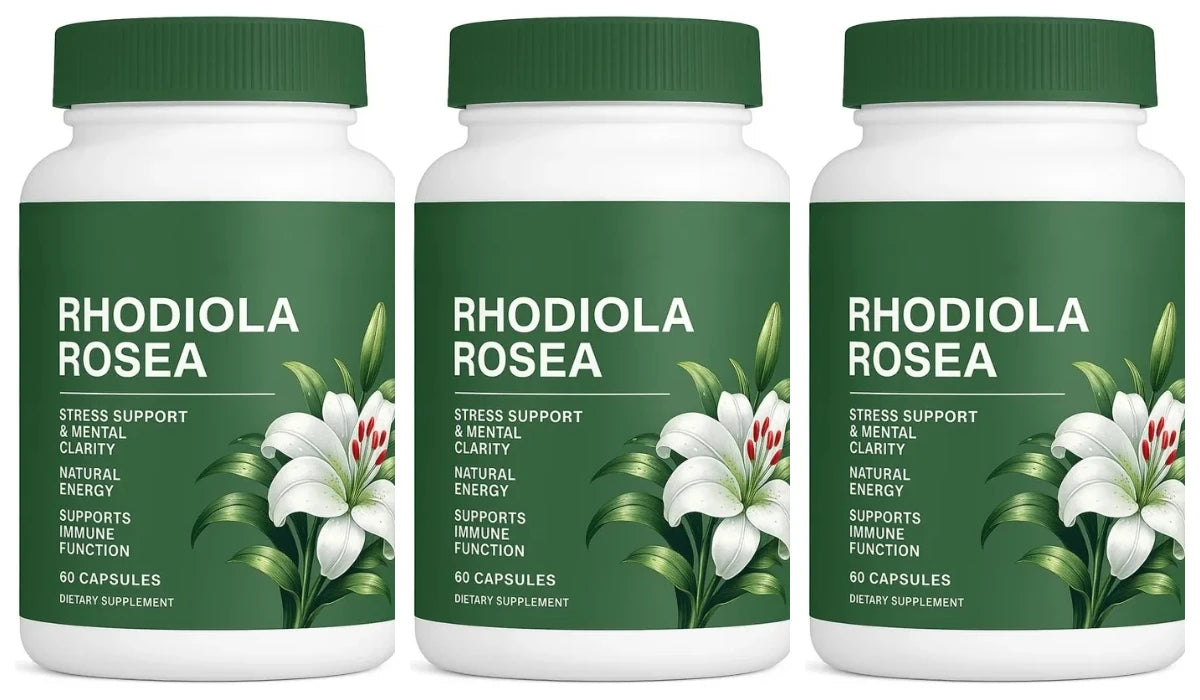 Rhodiola Rosea 500mg Capsules – Energy, Focus & Adaptogen | 60ct