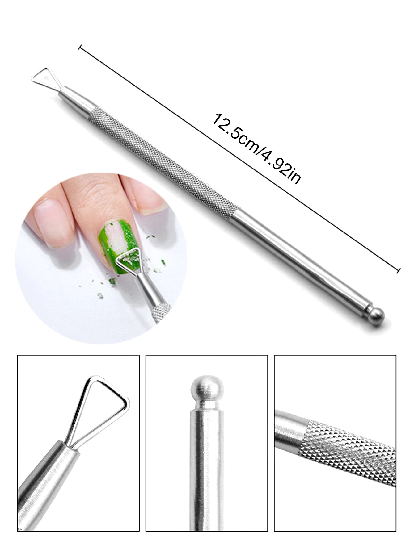 TWOING Professional Stainless Steel Nail Cutter Scissor Nippers Function Cuticle Pusher Remover Manicure Nail Art Care Tool Kit Peaceful Pleasures Health and Wellness