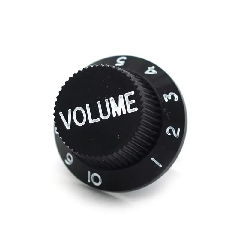 Black Plastic Volume Tone Control Knob Electric Guitar Pickup