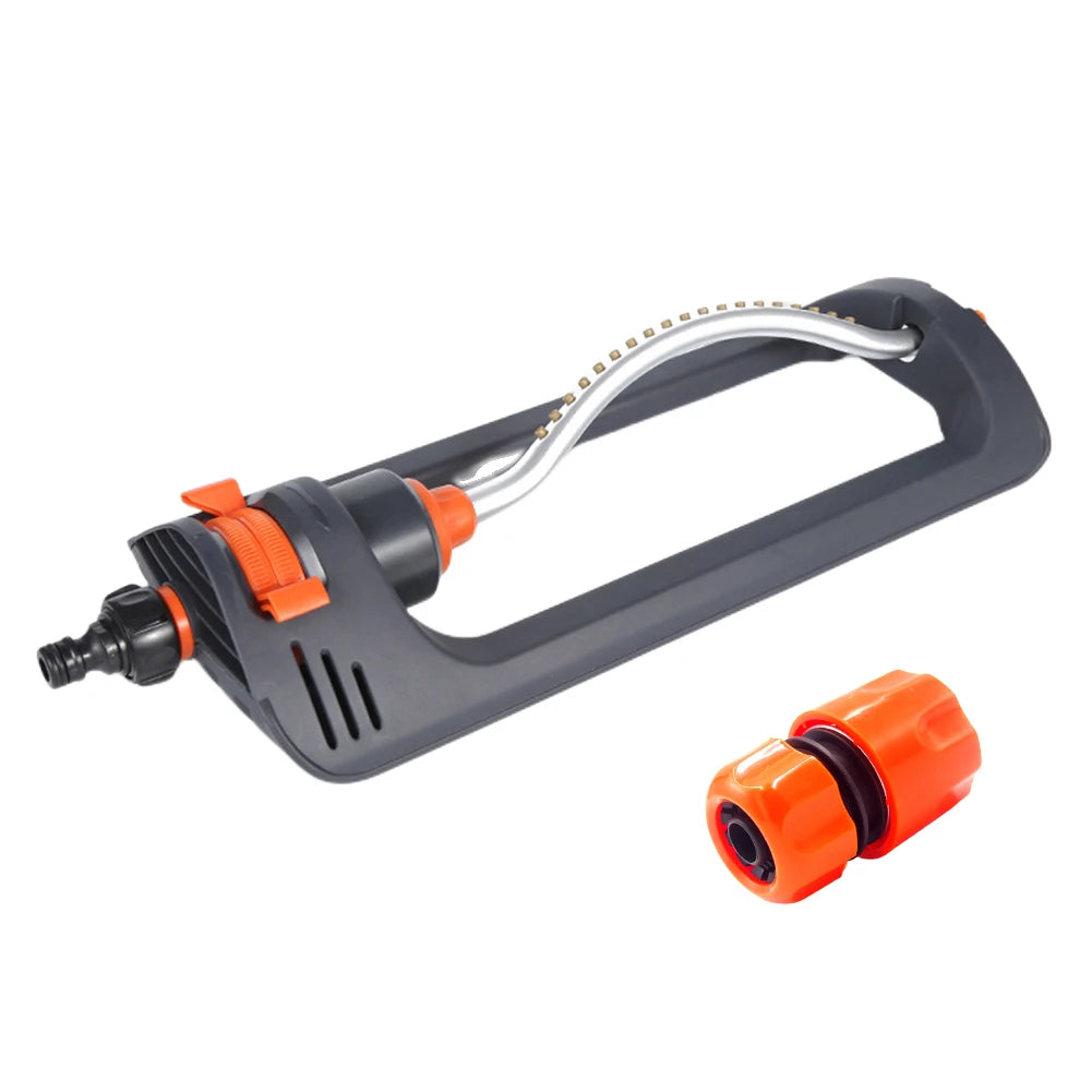 Automatic Oscillating Sprinkler – 19-Nozzle Lawn & Garden Peaceful Pleasures Health and Wellness Orange Australia