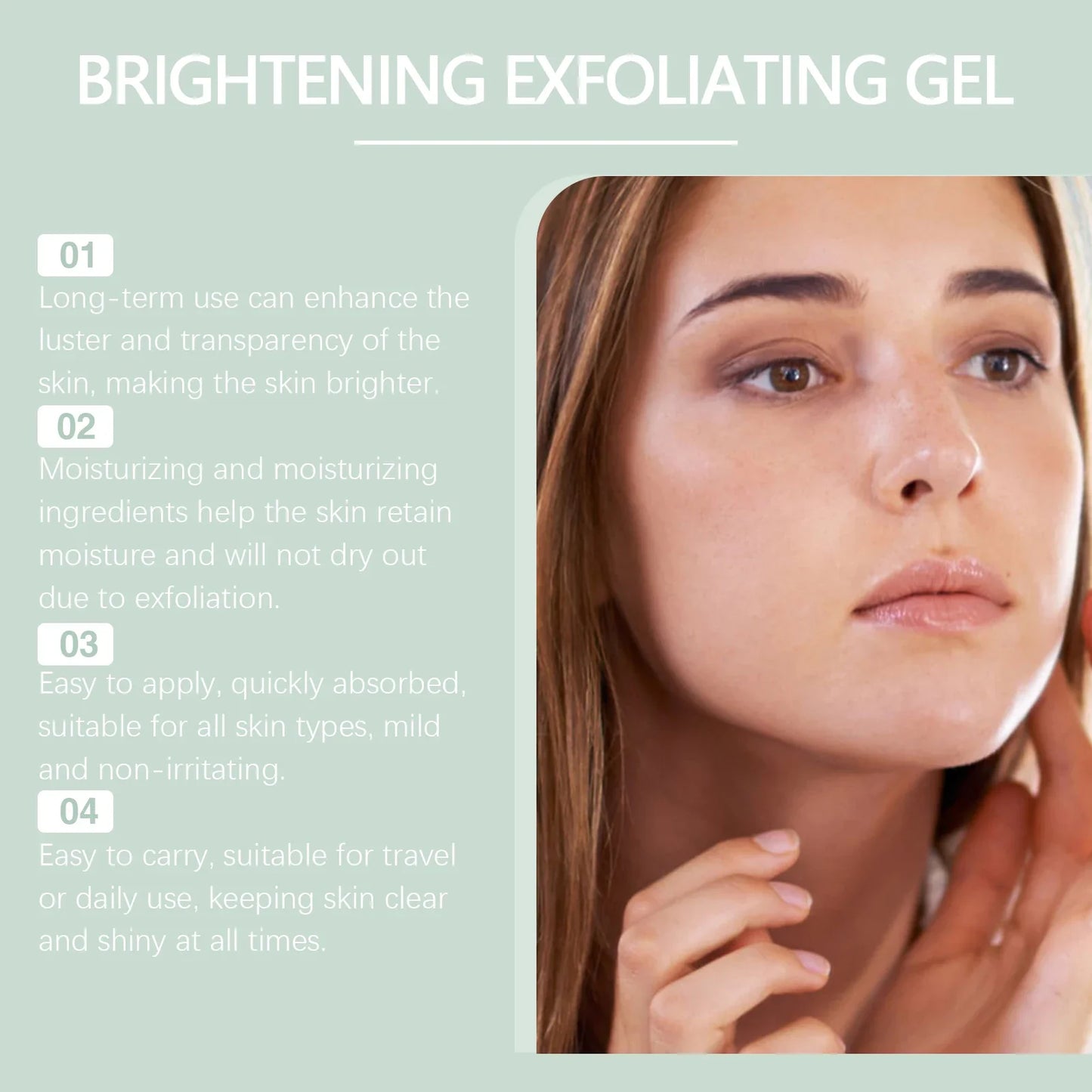 OUHOE Exfoliating Peeling Gel – Pore Cleanser & Dark Spot Remover Exfoliating Facial Gel Oasis Select