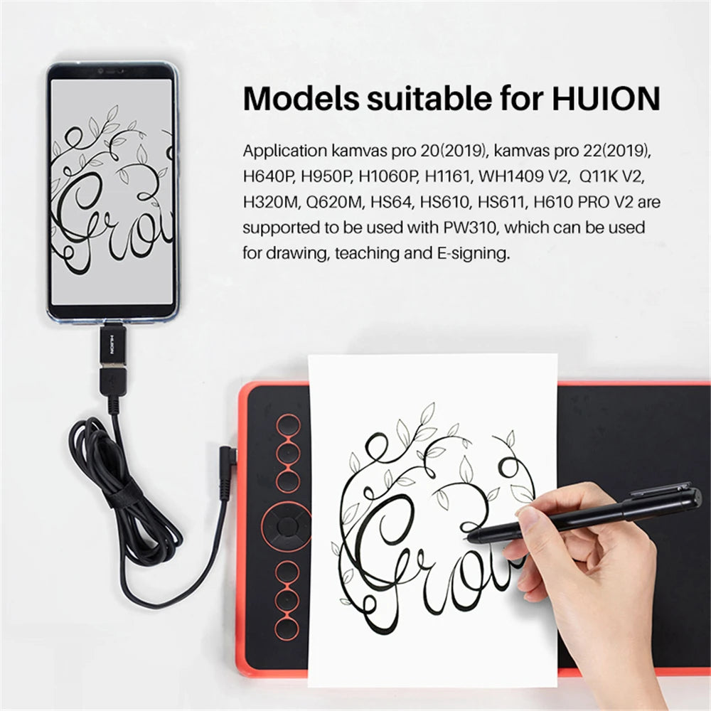 Digital Neutral Battery-Free Pen For HUION Scribo PW310 8192 Levels For HS611/HS64/HS610/Q620M/H610PRO V2/Kamvas Pro 20 Peaceful Pleasures Health and Wellness