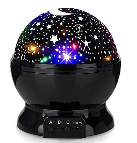 Starry Sky Projector Night Light Projector Baby Lamp Decor Rotating Starry Nursery Moon Galaxy Projector Table Night Lamp Peaceful Pleasures Health and Wellness Black USB Plug