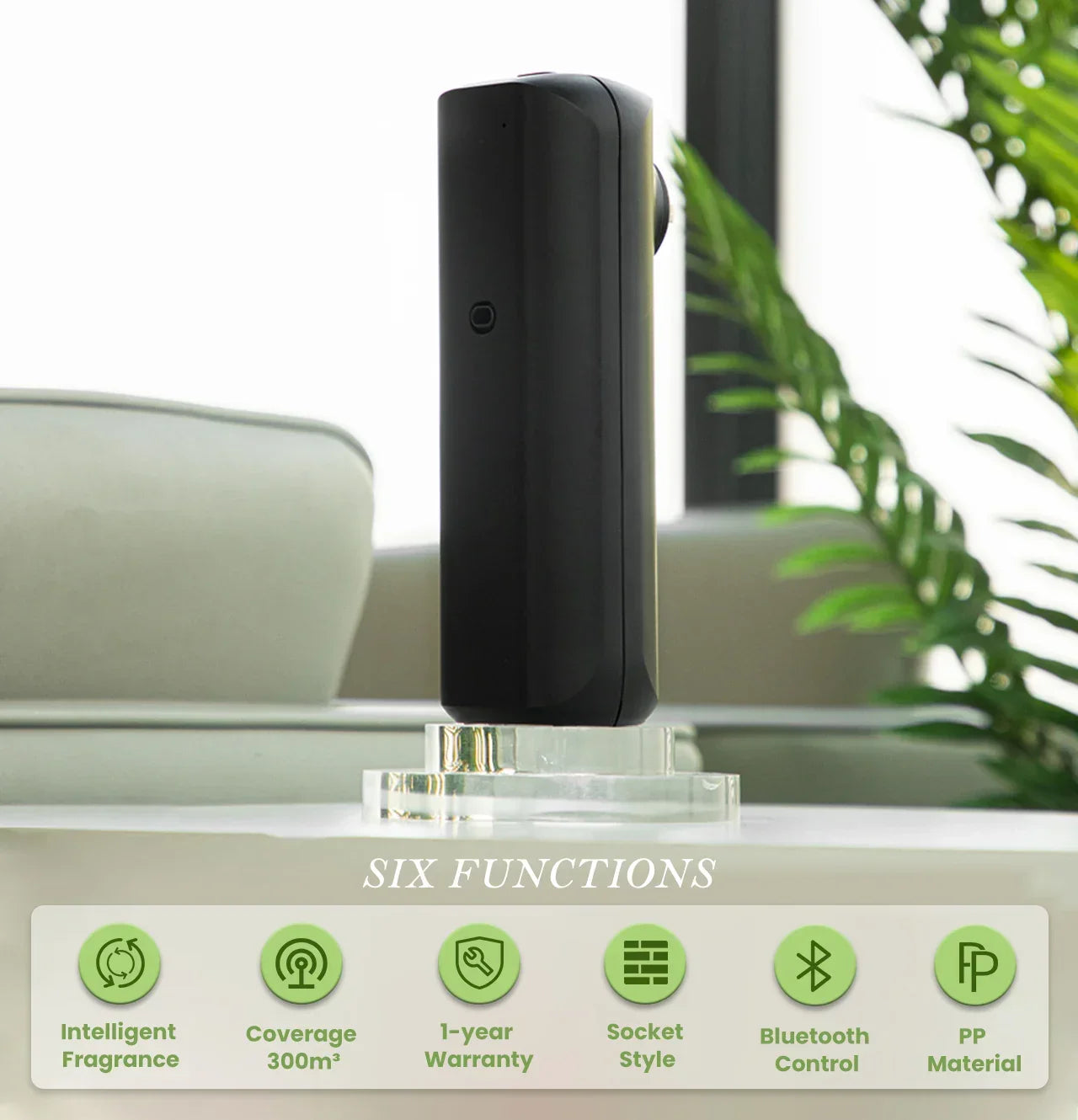 NAMSTE Plug-In Bluetooth Scent Diffuser – 500 SQFT Peaceful Pleasures Health and Wellness