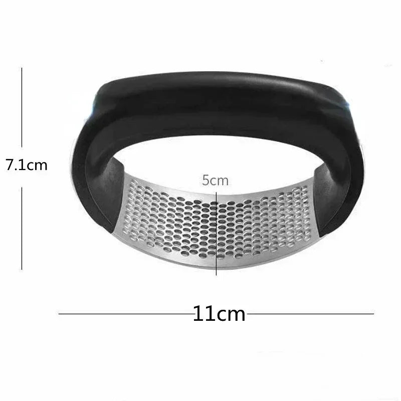 Stainless Steel Manual Garlic Press & Crusher | Kitchen Tool