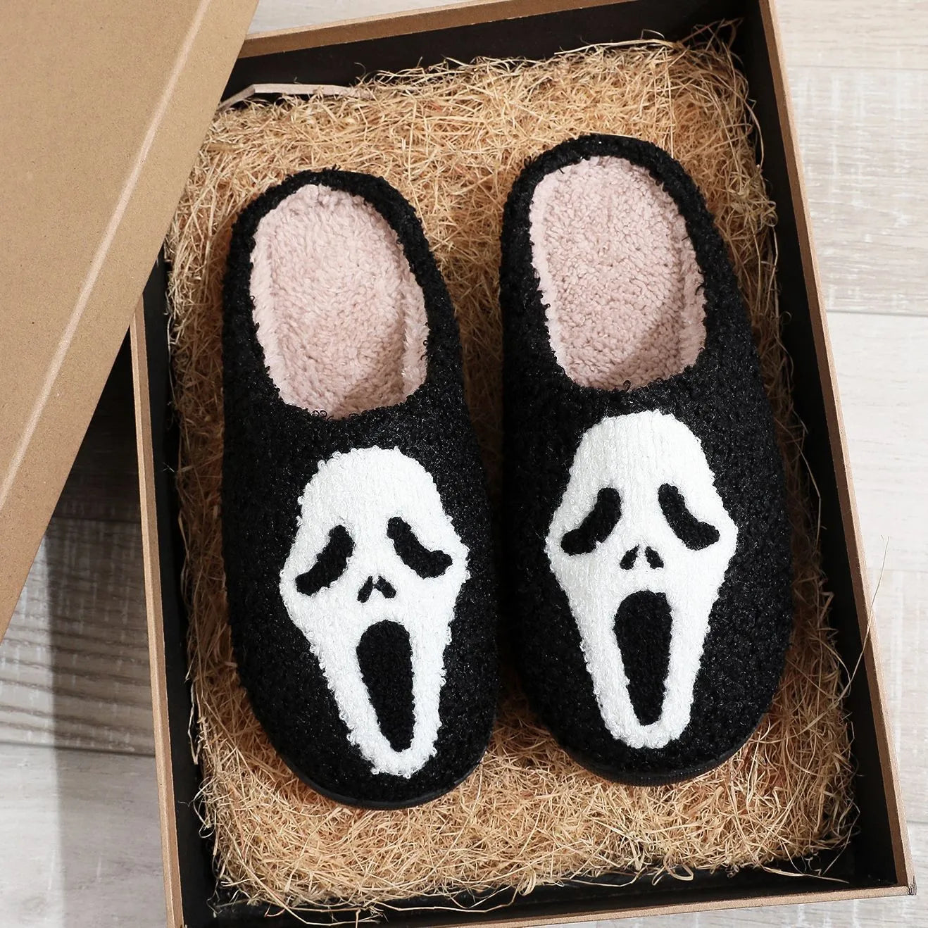 Men's Fluffy Plush Indoor Slippers | Warm Fuzzy Fur House Shoes