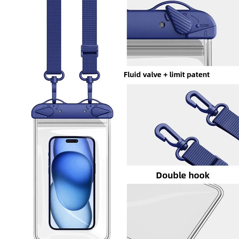waterproof phone pouch for swimming bag phone diving phone case IPX8 waterproof bag phone case under water transparent pouch Peaceful Pleasures Health and Wellness