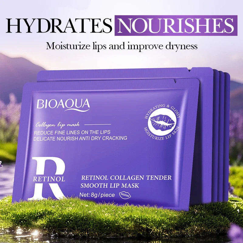 BIOAQUA Crystal Collagen Lip Mask 20pcs – Hydrating Lip Plumper