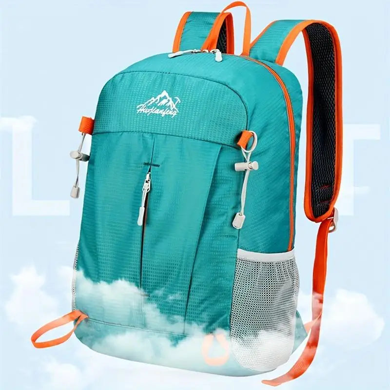 Outdoor Backpack Lightweight Foldable Travel Bag, Bicycle Compatible Pack for Hiking Camping Cycling, Versatile Use for Adventur Peaceful Pleasures Health and Wellness