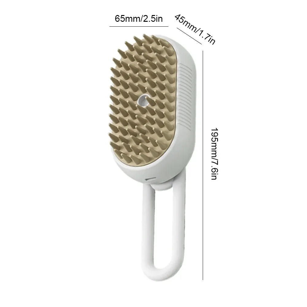 Electric Steam Spray Grooming Brush for Dogs & Cats