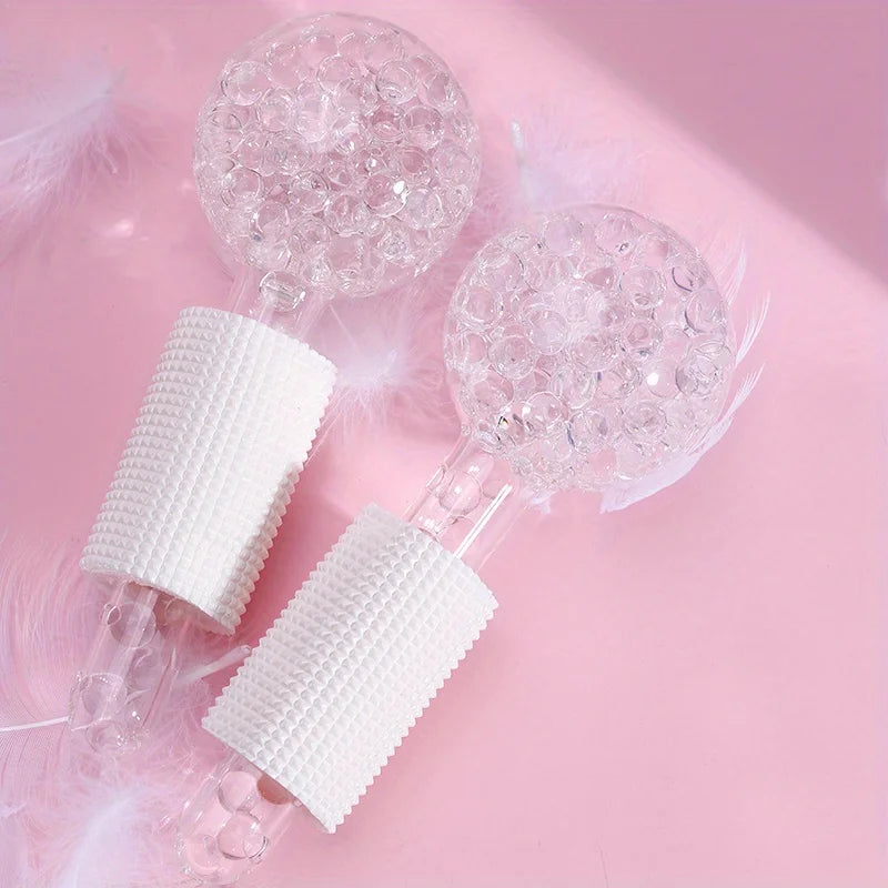 Ice Globes for Face & Eyes – Cooling Facial Massage Balls 2-Pack