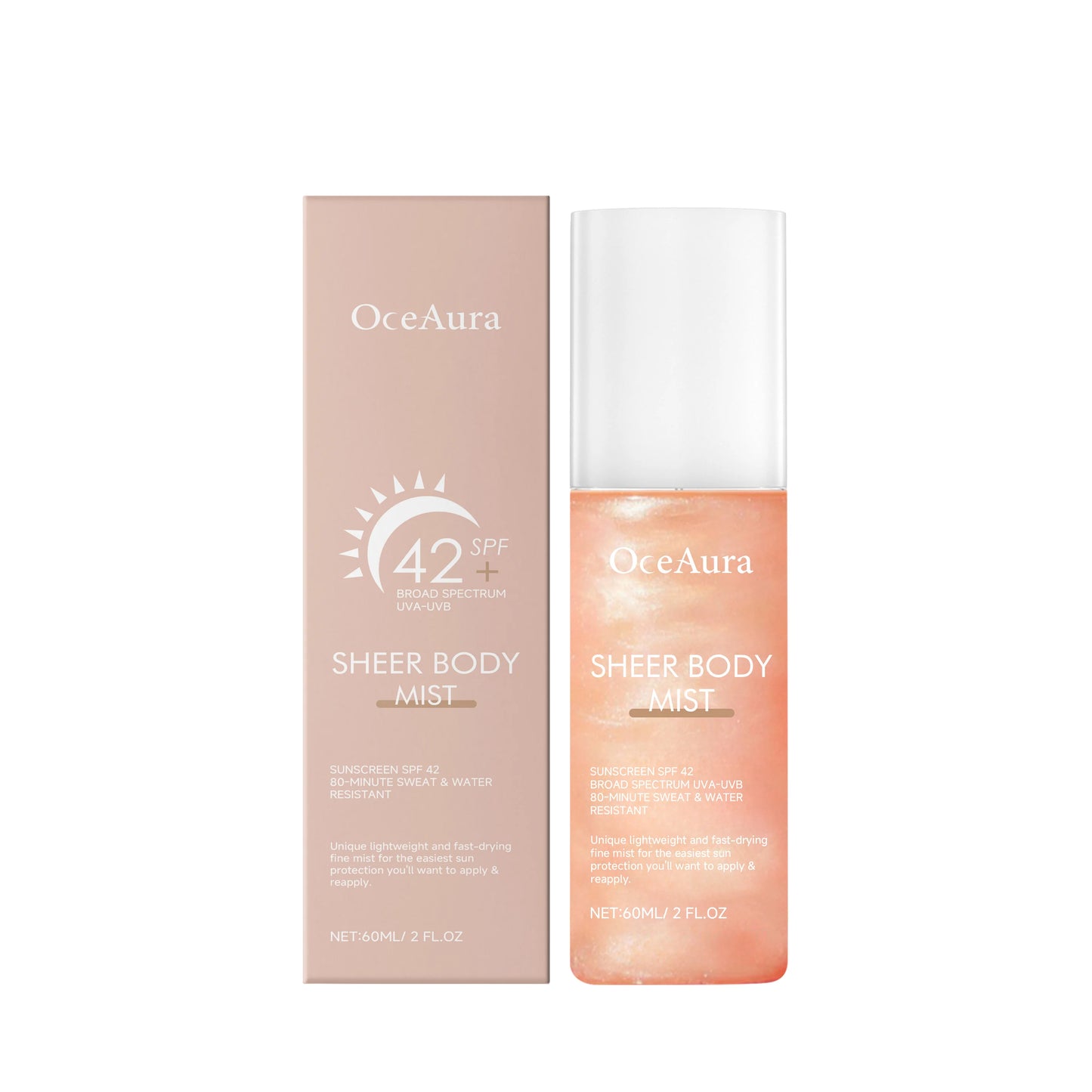 Refreshing Sunscreen Spray Body Sun Block Isolation Mist Long Lasting UV Protector Summer Outdoor Brightening Moisturizer Serum Peaceful Pleasures Health and Wellness B boxed