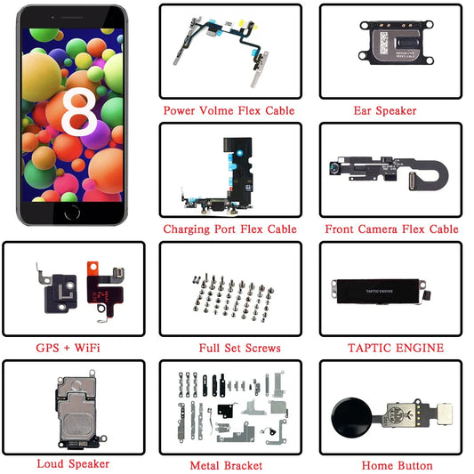 iPhone 8 Internal Parts Kit – Camera, Speaker & Flex Cable Phone Repair Parts Kit Oasis Select