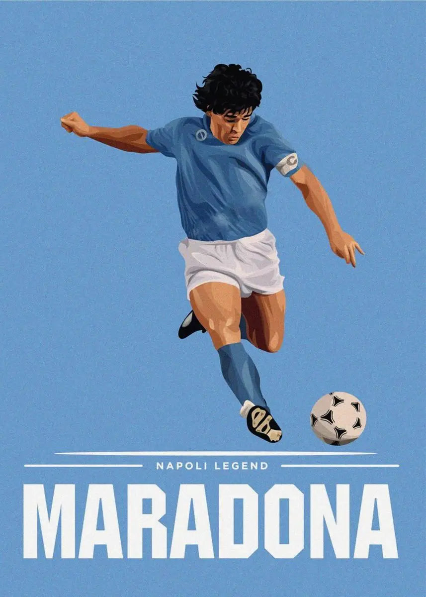 Soccer Football Star Canvas Wall Art Poster | Home Decor
