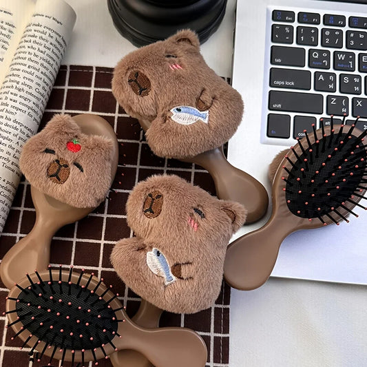 Capybara Mini Air Cushion Hair Brush – Portable Scalp Massager Mini Hair Brush Oasis Select