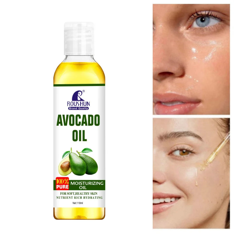 118ml Avocado Body Oil Moisturizing and Nourishing Skin Large Capacity Full Body Essential Oil for Body, Face, Hand, Lip, Eye， Peaceful Pleasures Health and Wellness