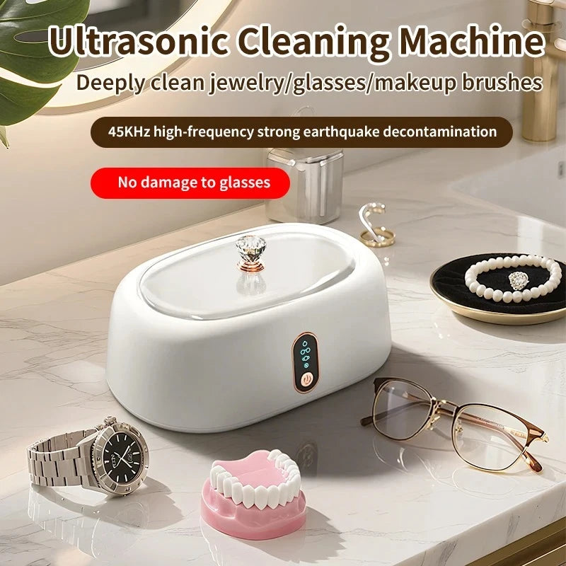 Digital Ultrasonic Cleaner Vibration Cleaning Machine Sonicator Bath for Jewelry Watch Glasses Circuit Board Parts Peaceful Pleasures Health and Wellness