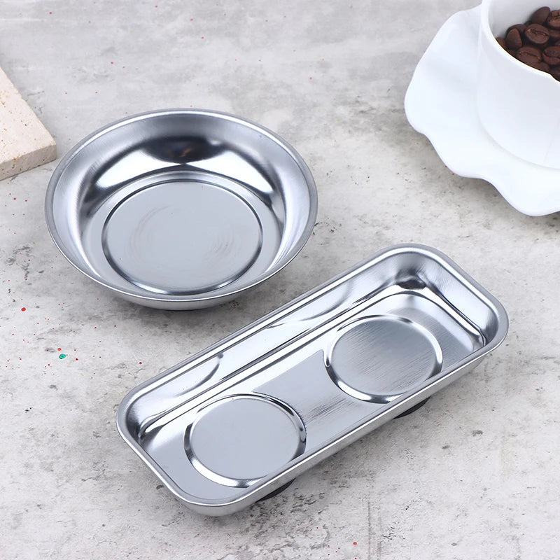 3/4/6 Inch Magnetic Tool Bowl Stainless Steel Magnetic Tray Circular Magnetic Parts Bowl Screws Sockets Storage Tray Peaceful Pleasures Health and Wellness