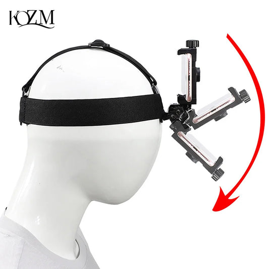 Head-Mounted Phone Holder – Hands-Free First-Person View Mount Headband Phone Mount Oasis Select