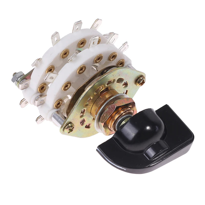 Rotary Switch Selector with Cap | 2 Pole & 4 Pole Multi-Position