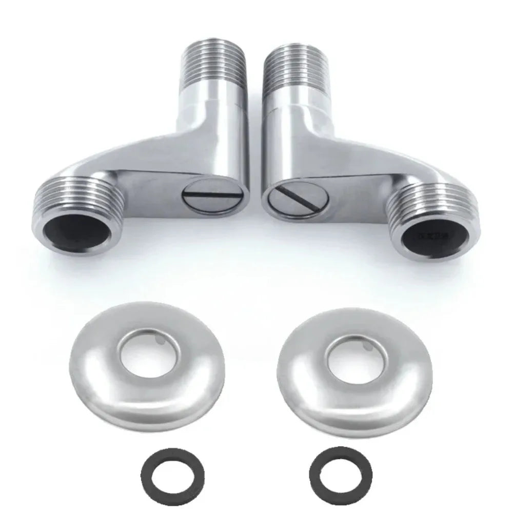 Adjustable Angle Valve Shower Faucet Adapter Set – 2Pcs