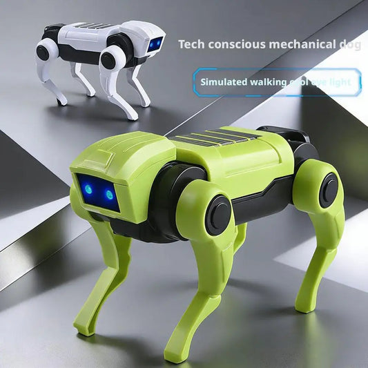Mechanical Dog Science Education Experiment Electric Bionic Robot Dog Four-legged Robot Mini Toy（Batteries Not Included ） Peaceful Pleasures Health and Wellness