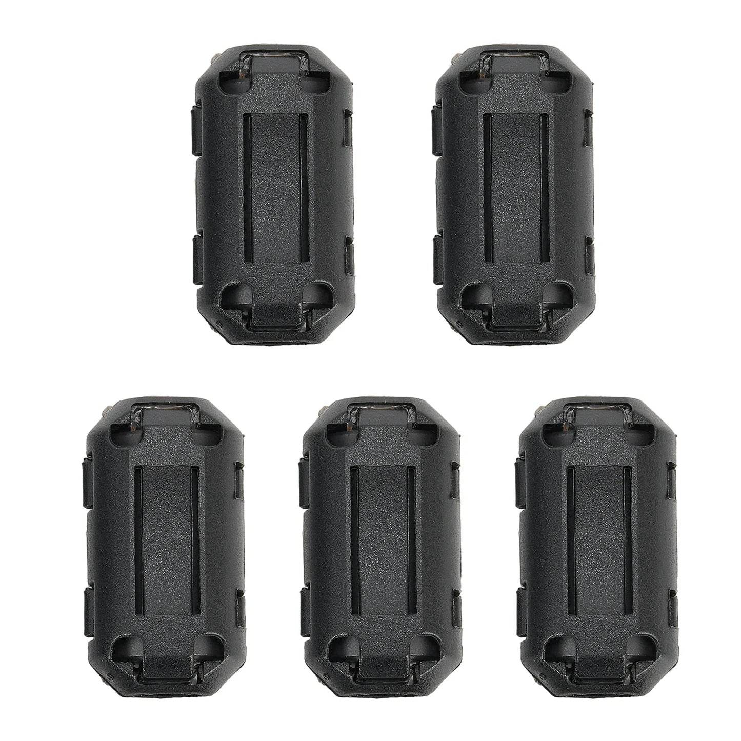 5-Pack Clip-On Ferrite Bead EMI RFI Noise Filter | 5 Sizes