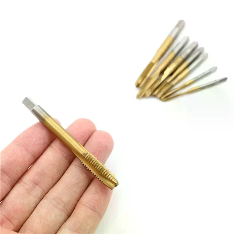 HSS Metric Thread Tap Set M2–M8 Straight Flute Screw Plug Tap Thread Tap Peaceful Pleasures Health and Wellness
