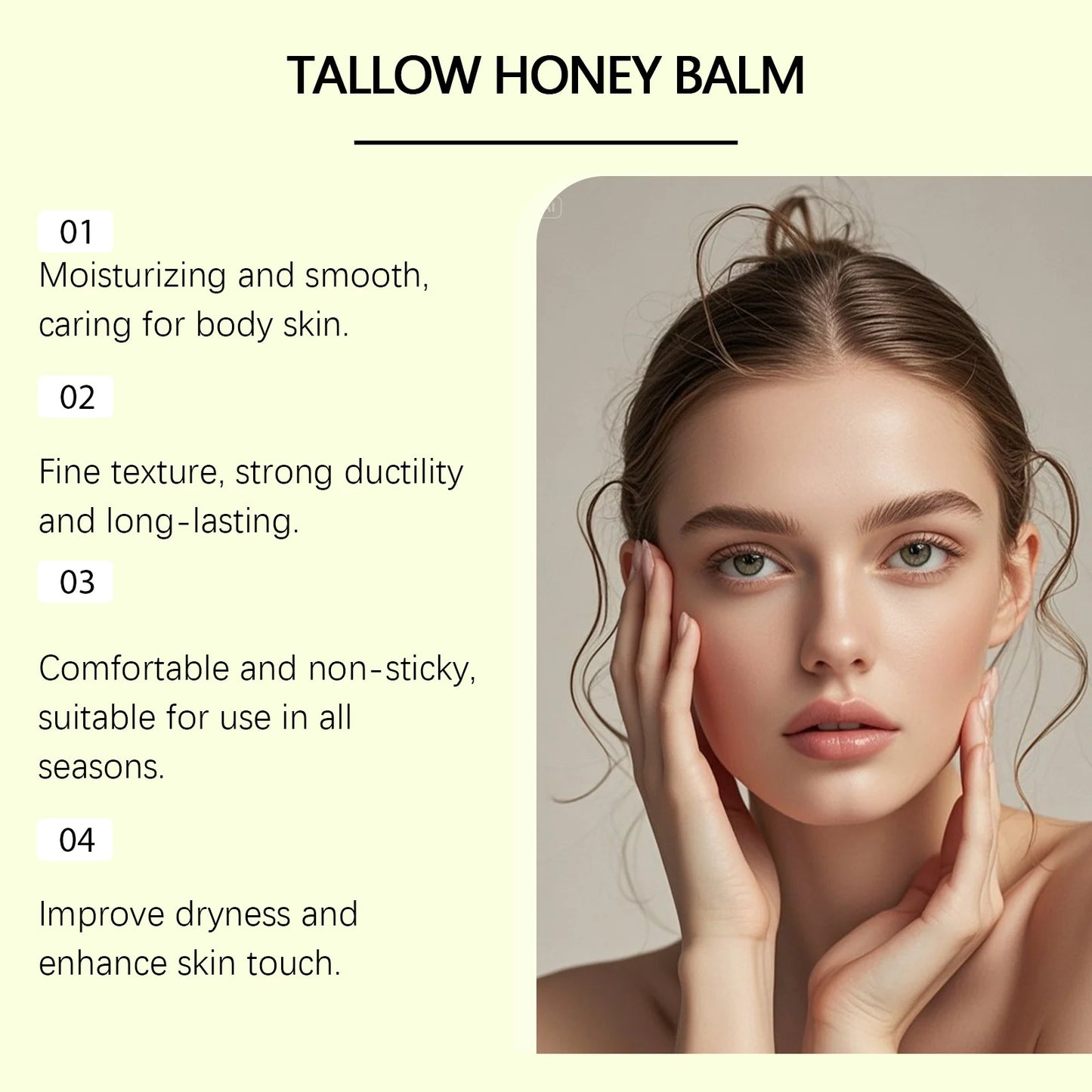 OceAura Grass Fed Tallow Honey Balm | Skin Repair Moisturizer