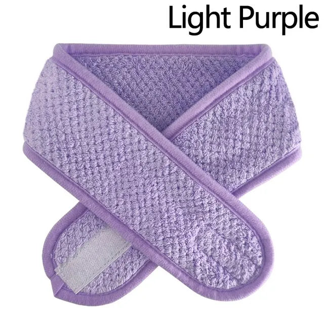Adjustable Non-Slip Wide Headband – Yoga, Spa & Makeup Hair Headband Peaceful Pleasures Health and Wellness Light purple