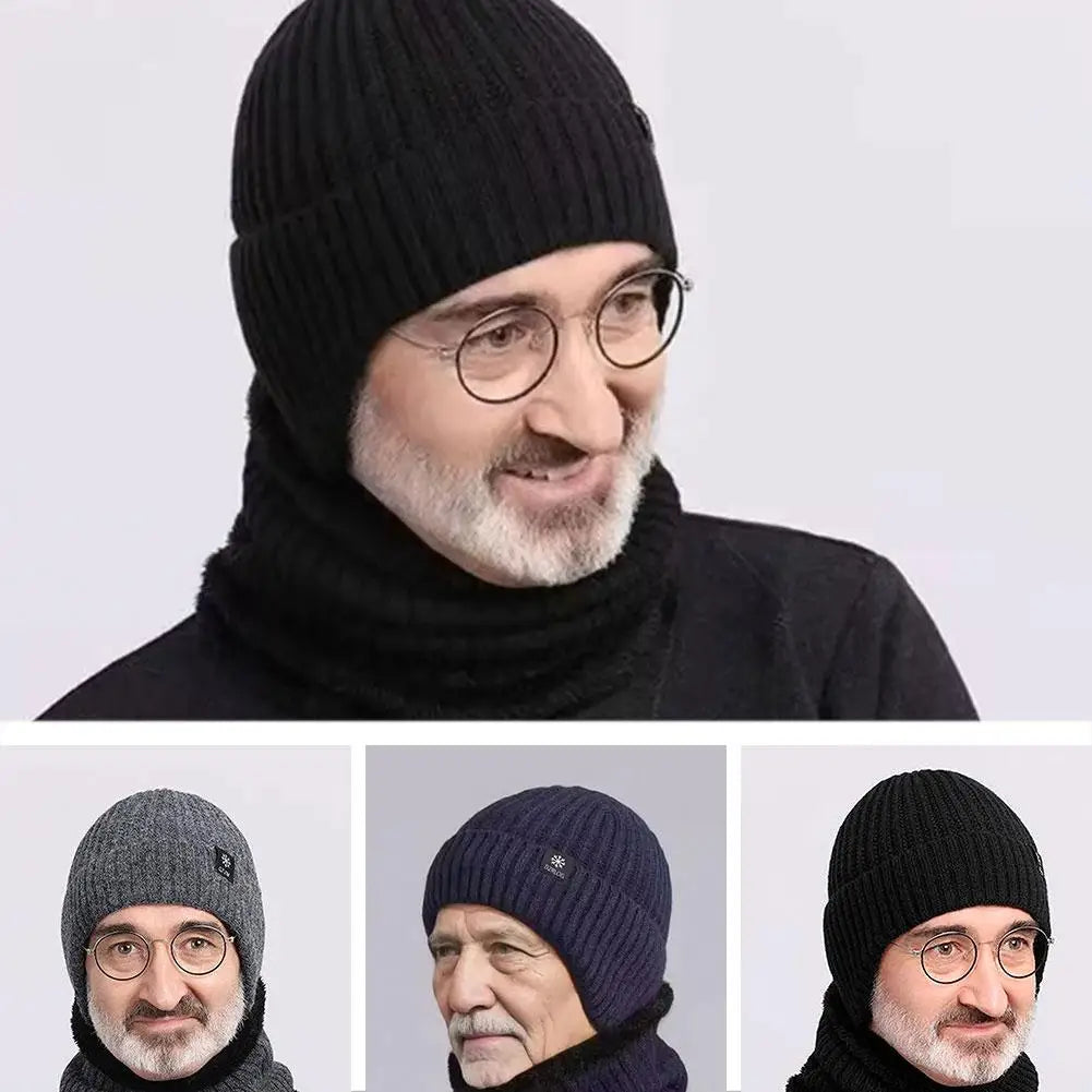 Winter Knit Beanie Hat with Ear Cover – Unisex Adult Knit Winter Beanie Peaceful Pleasures Health and Wellness