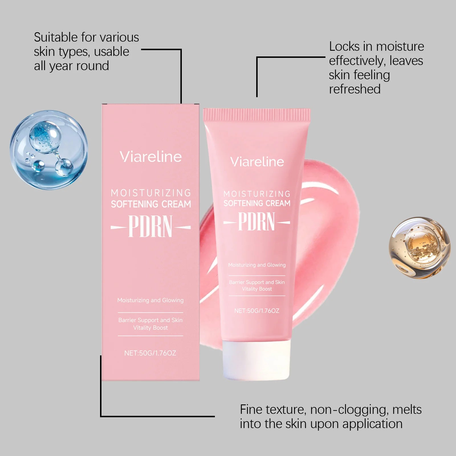 Nicotinamide Glowing Face Cream Brightening Firming Smooth Wrinkles Even Skin Tone Fade Melanin Repairing Hydrating Face Cream Peaceful Pleasures Health and Wellness
