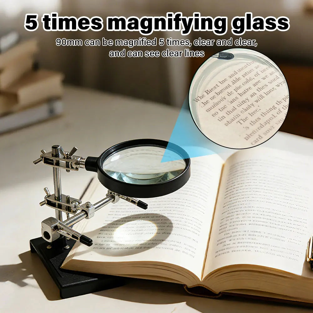 NEW Table Soldering Helping Hands with Alligator Clip Magnifier for PCB Board Weld Repair Soldering Station Third Hand Tools Peaceful Pleasures Health and Wellness