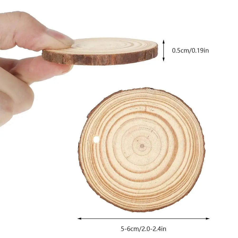 30 Round Wood Slices – DIY Craft, Wedding & Party Décor