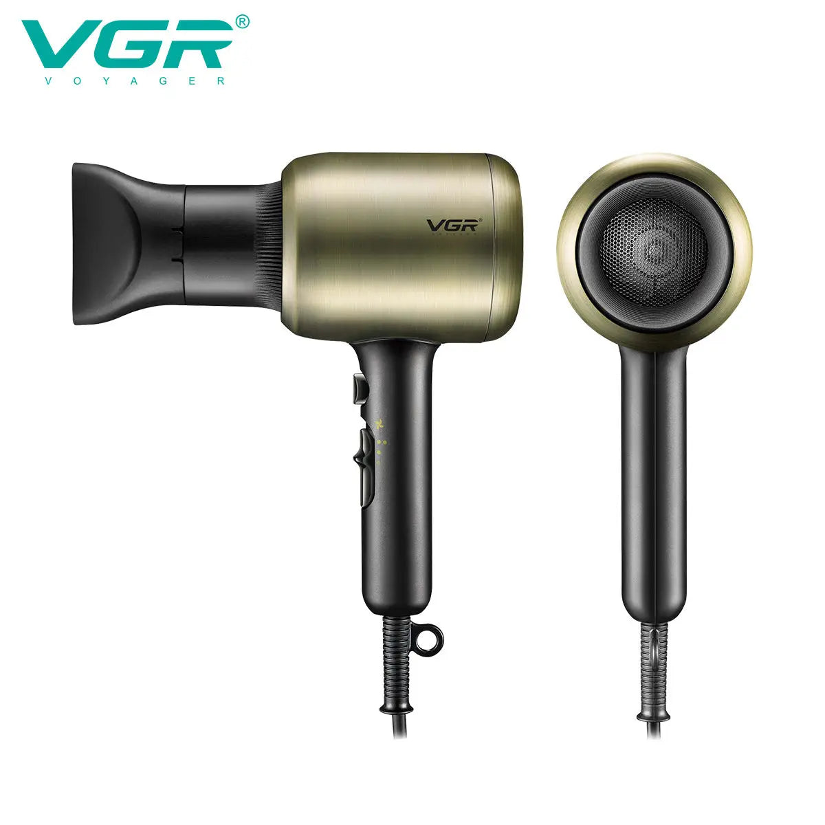 VGR professional hair dryer does not damage hair, strong wind speed dry 1800-2200W hair salon home styling air duct V-453 Peaceful Pleasures Health and Wellness
