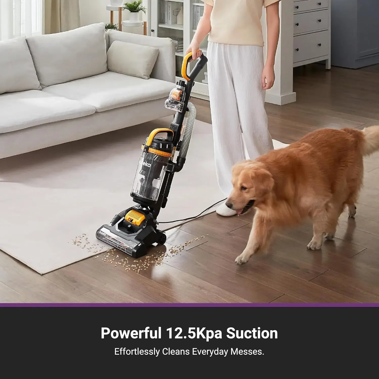 Powerful Upright Vacuum Cleaner for Home Pet Hair, Lightweight for Carpet and Hard Floor with Pet Tool Peaceful Pleasures Health and Wellness